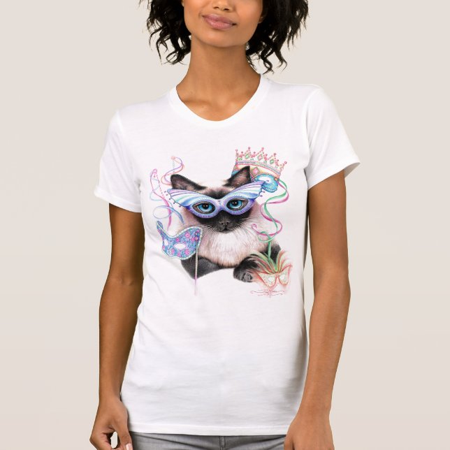 T-shirts Gatinho do carnaval (Frente)