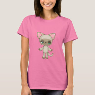 T-shirts Gatinho Kawaii