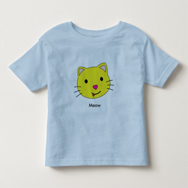 T-shirts gatinho, Meow (Frente)