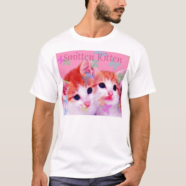 T-shirts Gatinho Smitten (Frente)