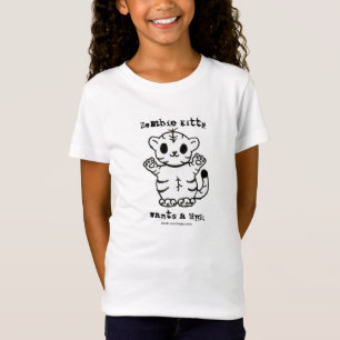 T-shirts Gatinho Zumbi Quer Um Abraço