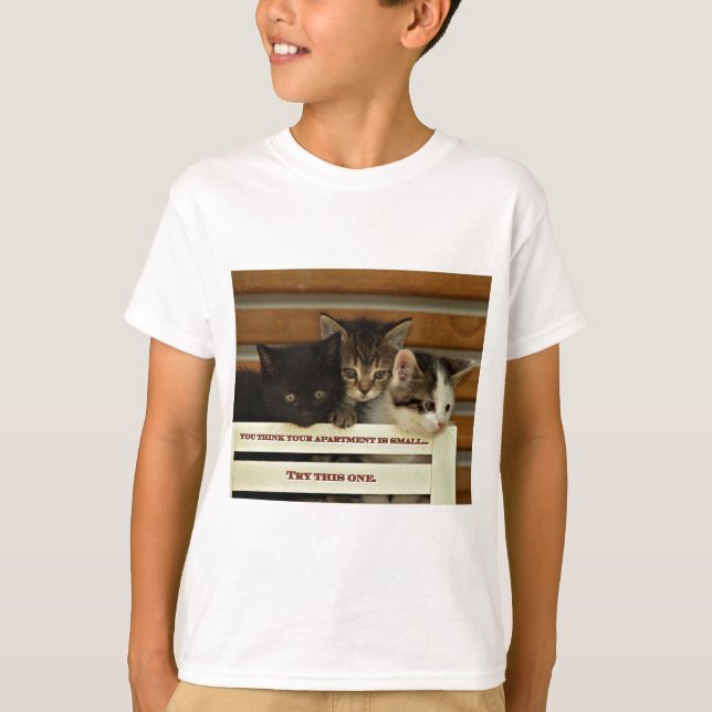 T-shirts Gatinhos bonitos (Frente)