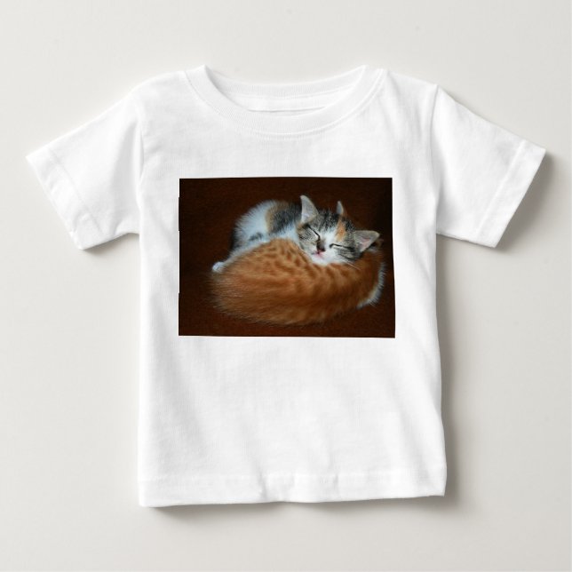 T-shirts Gatinhos macios e sonolentos (Frente)