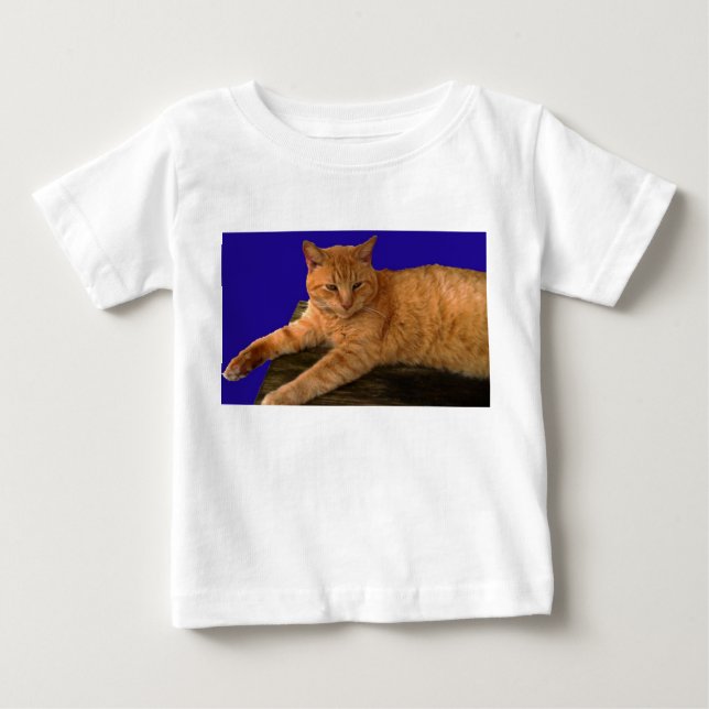 T-shirts Gato 8, Capa longa do garoto (Frente)