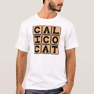 T-shirts Gato Calico, Animal de Estimação Doméstico