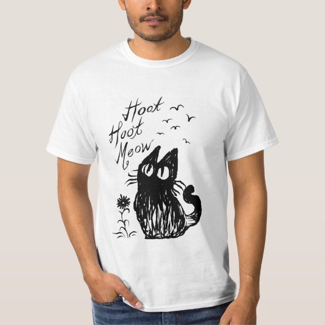 T-shirts Gato da coruja (Frente)