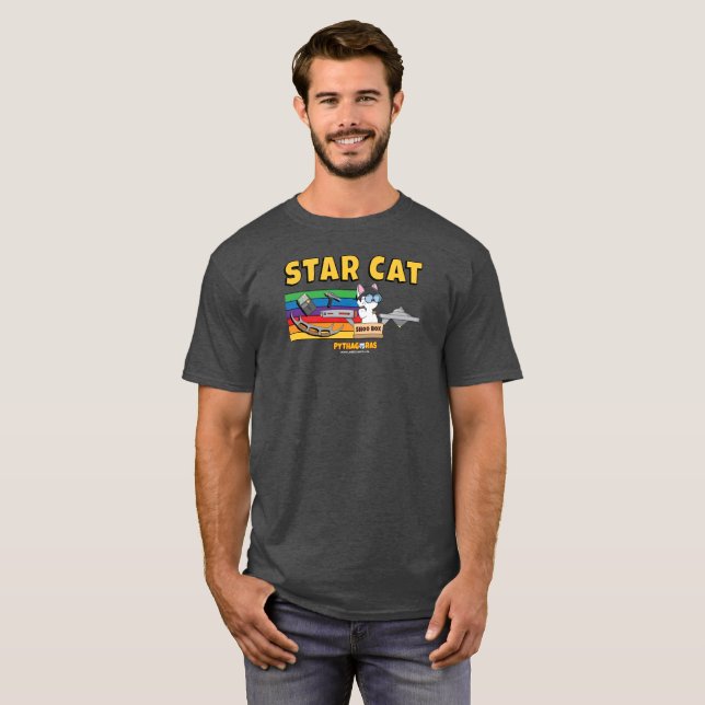 T-shirts Gato da estrela (Frente Completa)