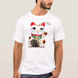 T-shirts Gato de Boa Sorte Japonês
