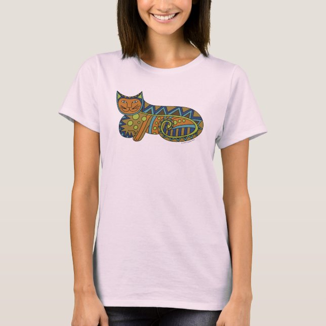 T-shirts Gato de Designer (Frente)