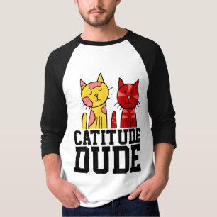 T-shirts GATO DE MADEIRA DE CATITUDE