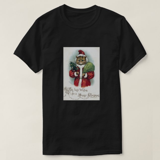 T-shirts Gato de Natal, Louis Wain (Frente do Design)