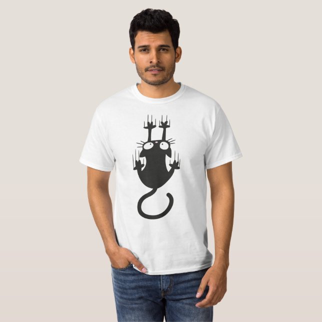 T-shirts Gato de queda (Frente Completa)
