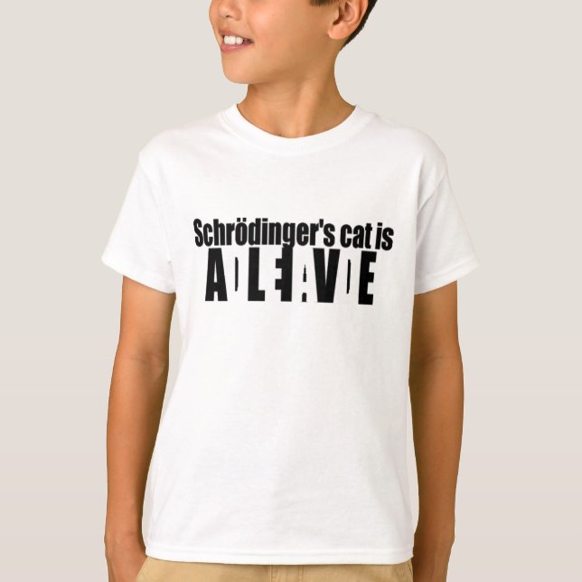 T-shirts Gato de Schrödinger (Frente)