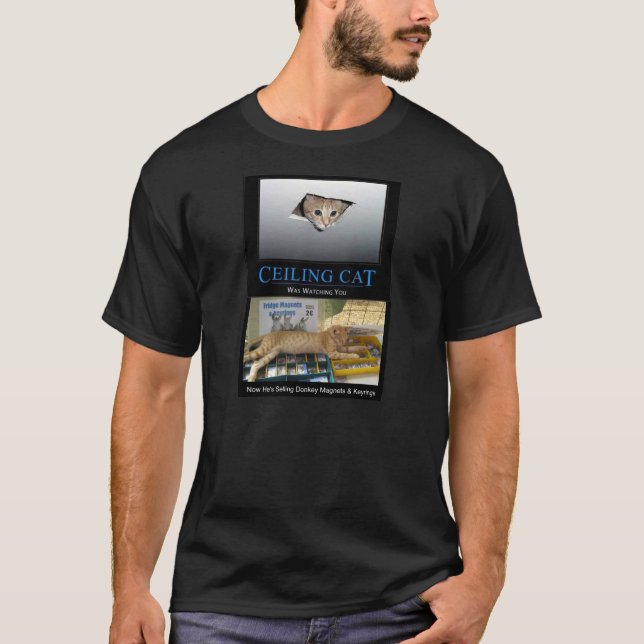 T-shirts Gato de teto (Frente)