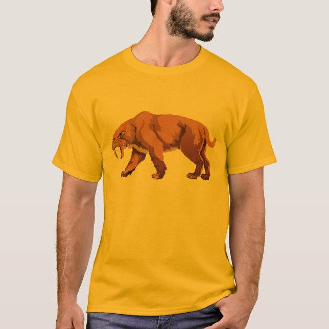 T-shirts Gato Dente de Sabre (Frente)