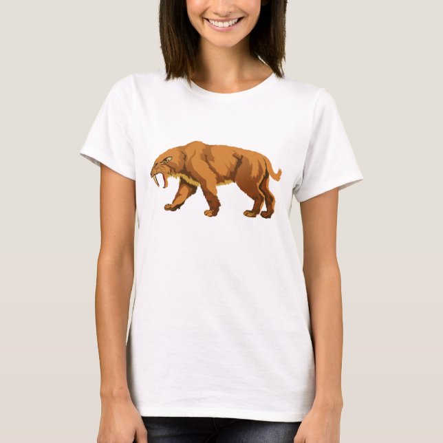 T-shirts Gato Dente de Sabre (Frente)