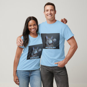 T-shirts Gato do banco do banco do banco