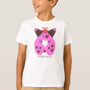 T-shirts Gato do gatinho dos namorados do purr-Fect