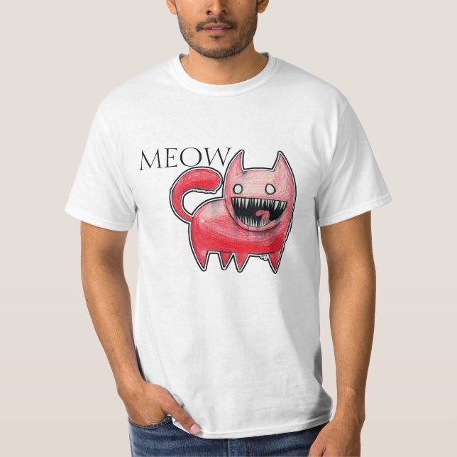 T-shirts Gato do Meow (Frente)