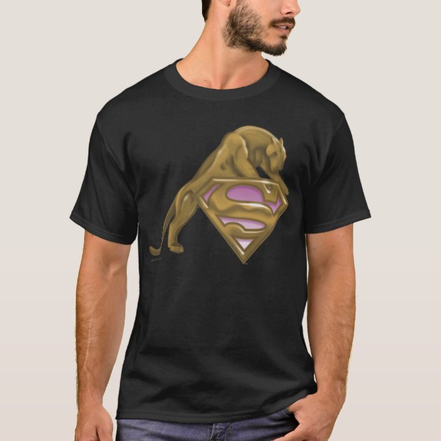T-shirts Gato do ouro de Supergirl (Frente)