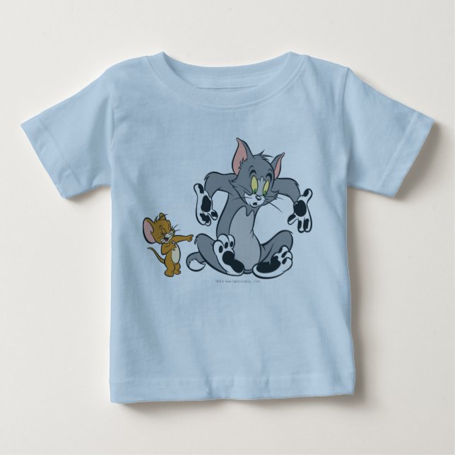 T-shirts Gato do Tom e Jerry Black Paw (Frente)