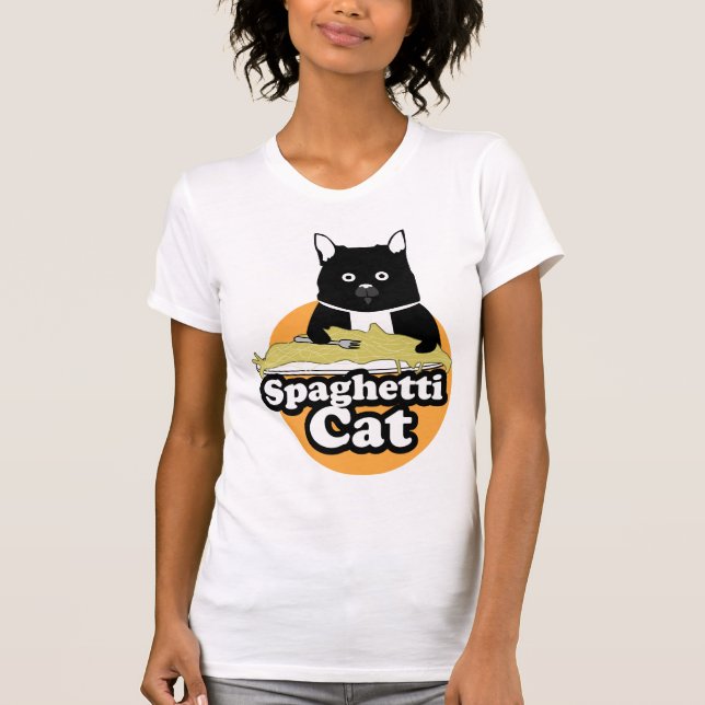 T-shirts Gato dos espaguetes (Frente)
