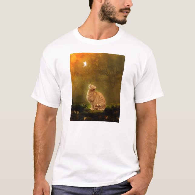T-shirts Gato e fada (Frente)
