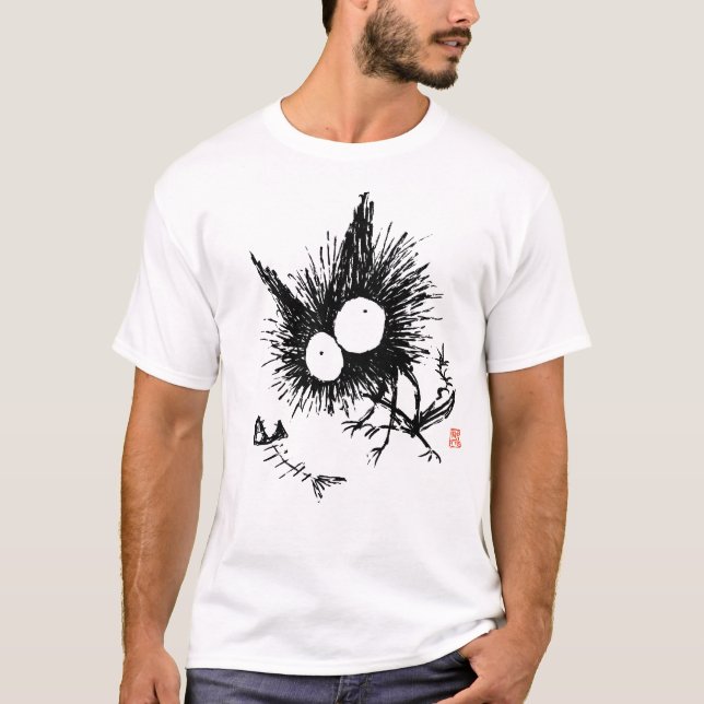 T-shirts Gato e Fishbone ósseos (Frente)