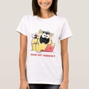 T-shirts Gato e rato engraçados