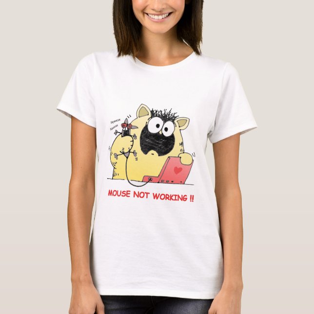 T-shirts Gato e rato engraçados (Frente)