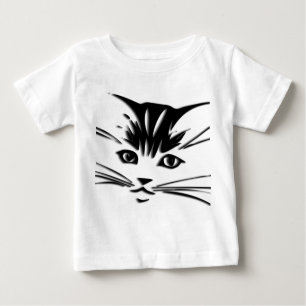 T-shirts Gato Face Baby T Shirt