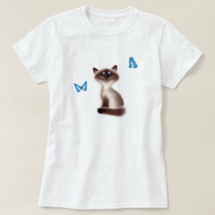 T-shirts Gato manhoso & borboletas