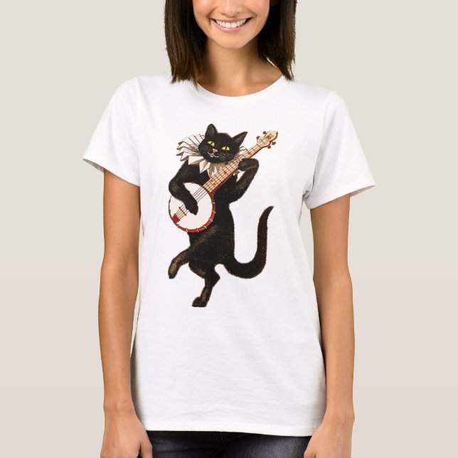 T-shirts Gato Musical (Frente)