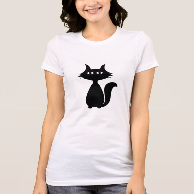 T-shirts Gato Negro (Frente)