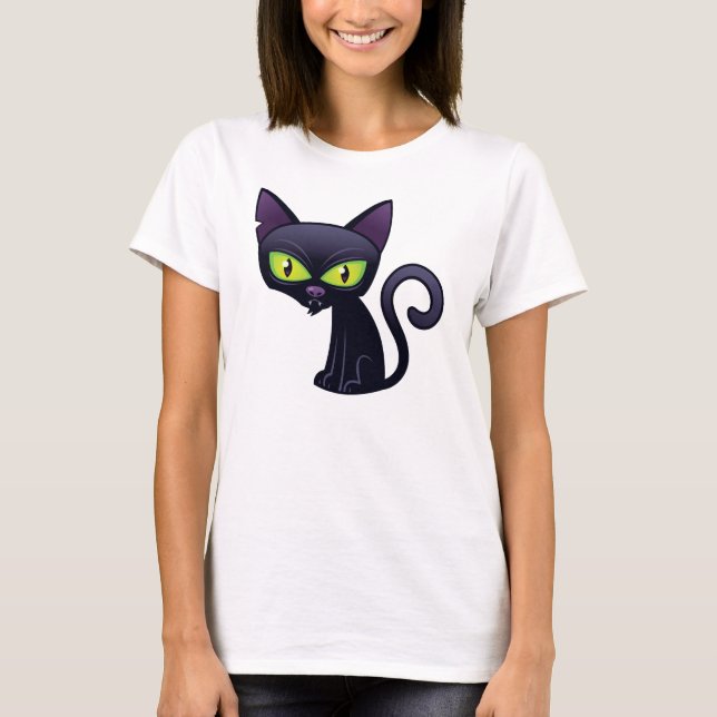 T-shirts Gato Negro (Frente)