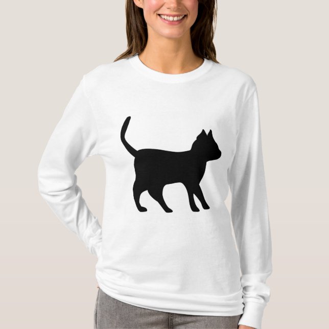T-shirts Gato Negro (Frente)