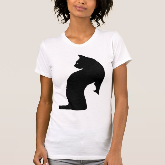 T-shirts gato pequeno do gato grande (Frente)