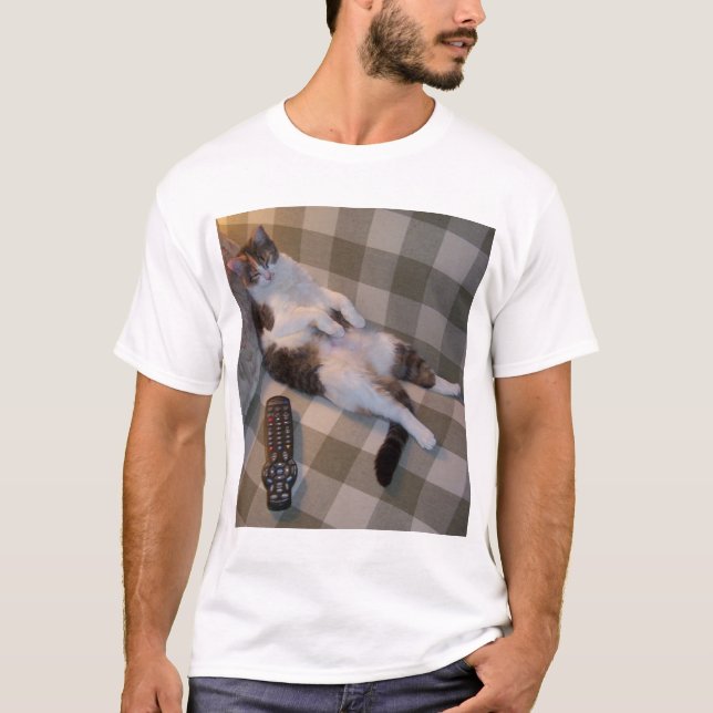 T-shirts Gato preguiçoso (Frente)
