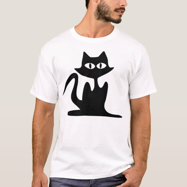 T-SHIRTS GATO PRETO (Frente)