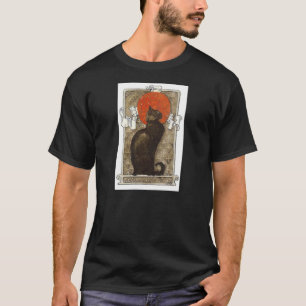 T-shirts Gato preto - arte Nouveau - Theophile Steinlen