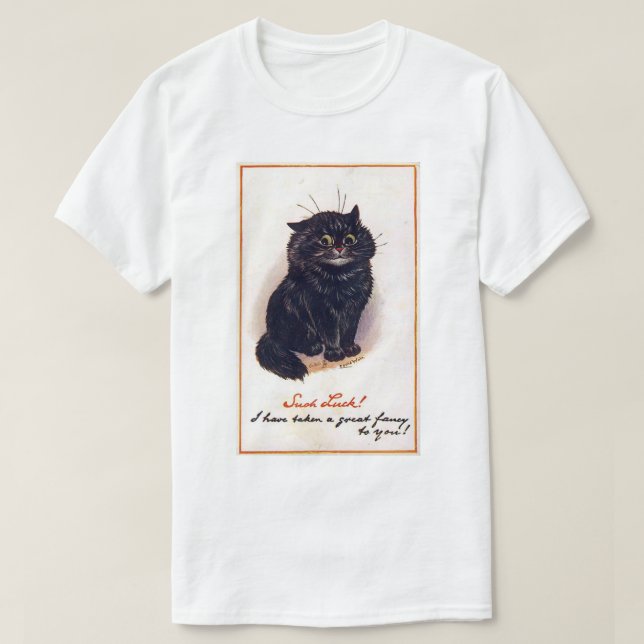 T-shirts Gato preto, Louis Wain (Frente do Design)