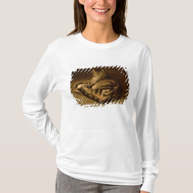 T-shirts Gato Recumbent, 1898 (Frente)