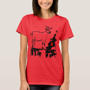 T-shirts Gato rocha vietnamita Ano Chinês Zodiac Mulheres 