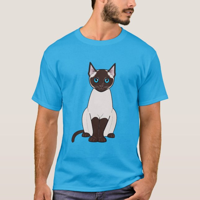 T-shirts Gato Siamese (Frente)