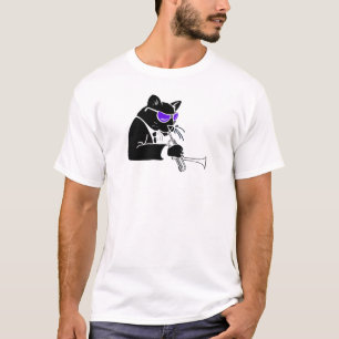 T-shirts Gato tonto da trombeta