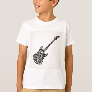 T-shirts Gato uma guitarra