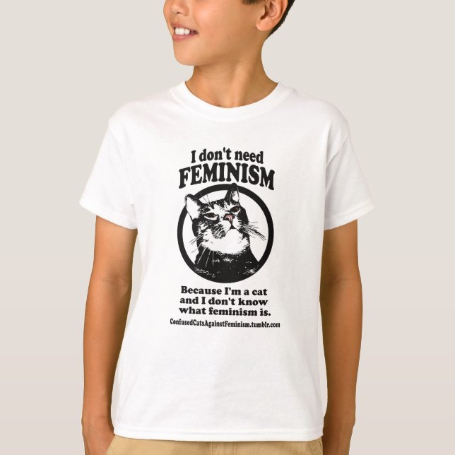 T-shirts Gatos confusos (docinho em um design do círculo) (Frente)