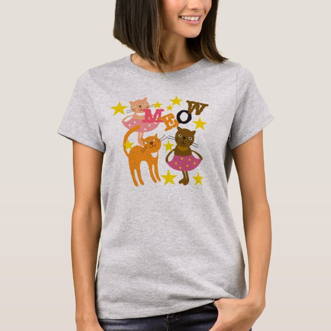 T-shirts Gatos Dançantes (Frente)