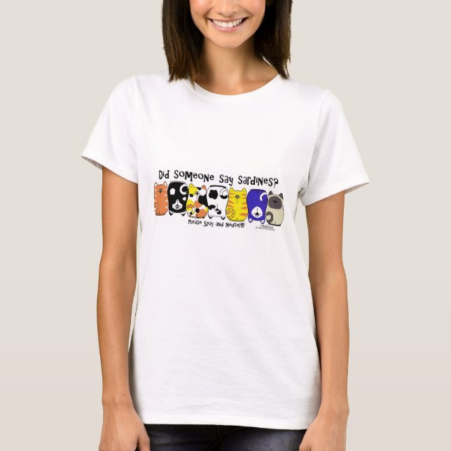 T-shirts Gatos De Sardine (Frente)