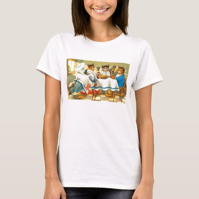 T-shirts Gatos em janto (Frente)